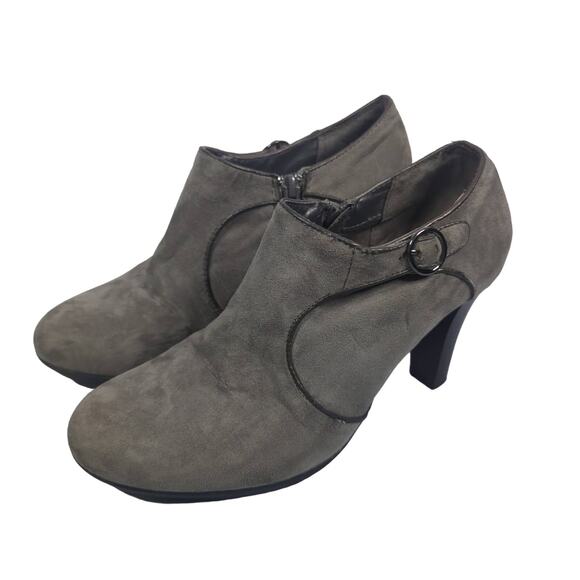 Solesensibility Karine Grey Memory Foam Heel Ankle Booties Womens Size 8.5 - Picture 1 of 8